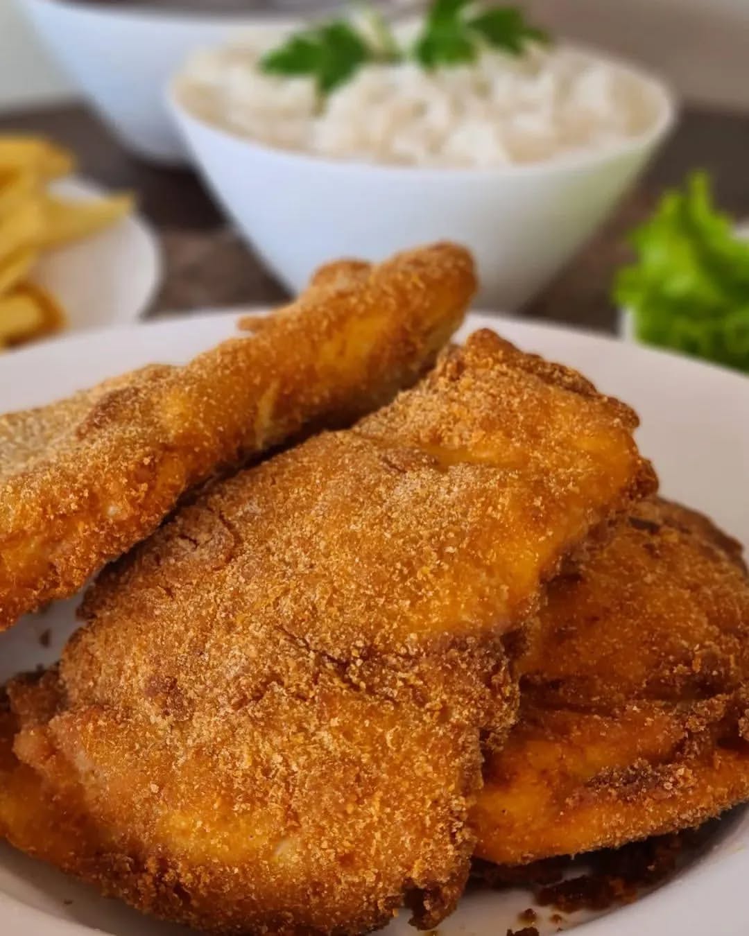 Marmitex Grande com Bife à Milanesa de Frango